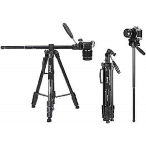 Jmary KP-2294 Aluminum Professional Over Head Rotatable Center Column Video Tripod With Monopod Kit