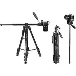 Jmary KP-2294 Aluminum Professional Over Head Rotatable Center Column Video Tripod With Monopod Kit