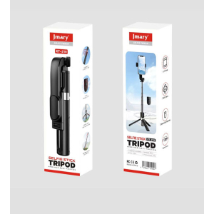 JMARY KT-219 Telescopic Selfie Stick Tripod Stand Cell Phone Clip Rotation Design Remote Shutter