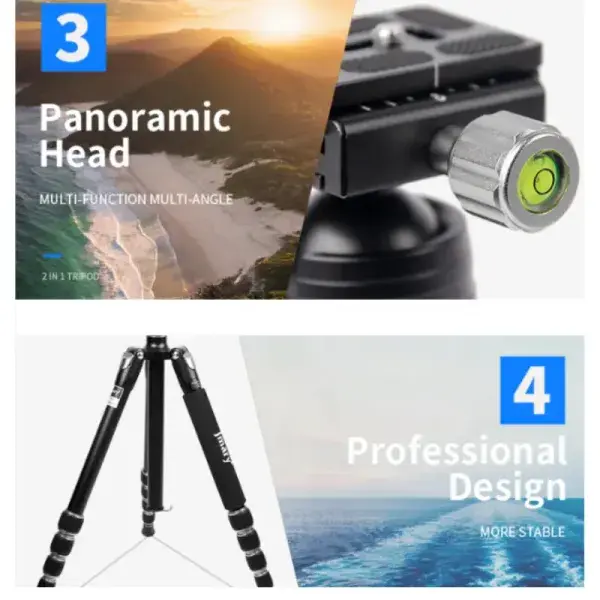 Jmary KT255-NB36 Aluminium Portable Monopod - Image 5