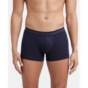 Jockey 1015 Men Super Combed Cotton Rib Solid Trunk (Deep Navy)