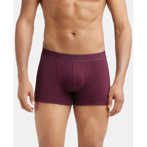 Jockey 1015 Men Super Combed Cotton Rib Solid Trunk (Wine Tasting)