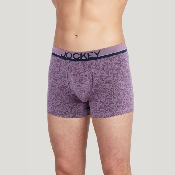 Jockey Casual Cotton Stretch 3" Trunk - 3 Pack (Hiker/Grey Dove/Capelin Stripe) - Image 3