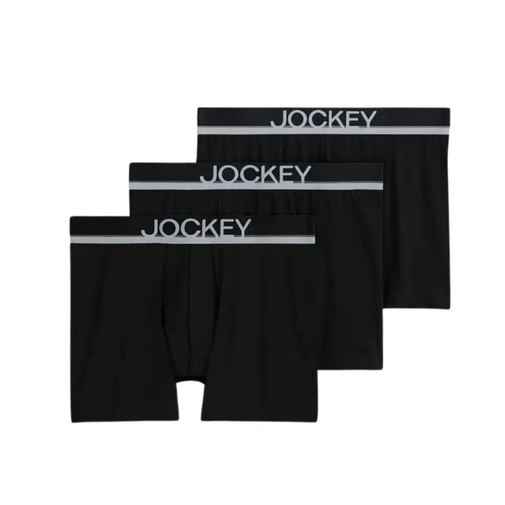Jockey Casual Cotton Stretch 3" Trunk (Pack of 3)