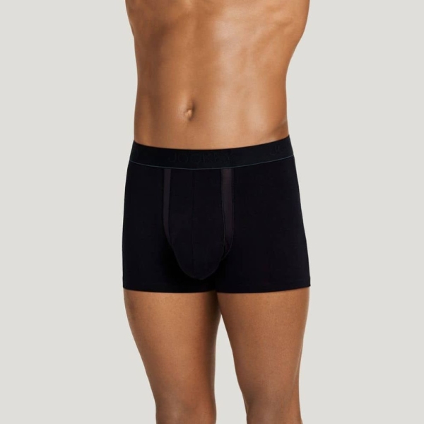 Jockey Chafe Proof Pouch Cotton Stretch 3" Trunk (Black)