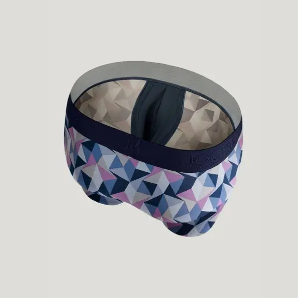 Jockey Chafe Proof Pouch Cotton Stretch 3" Trunk (Grey Starlight Geo) - Image 7