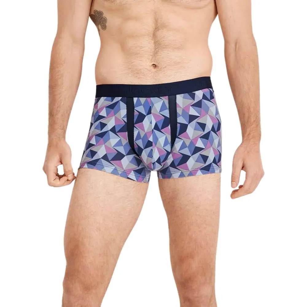 Jockey Chafe Proof Pouch Cotton Stretch 3" Trunk (Grey Starlight Geo)