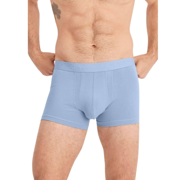 Jockey Chafe Proof Pouch Cotton Stretch 3" Trunk (Shower)