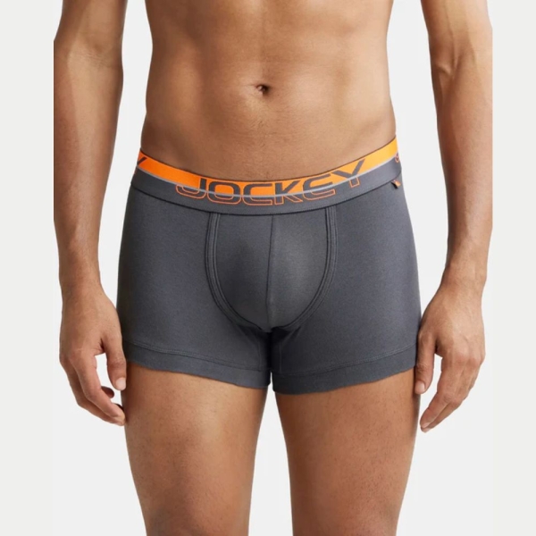 Jockey FP03 Asphalt Super Combed Cotton Rib Solid Trunk (Pack of 2) - Image 2