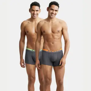 Jockey FP03 Asphalt Super Combed Cotton Rib Solid Trunk (Pack of 2)