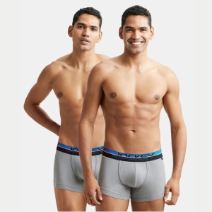Jockey FP03 Monument Super Combed Cotton Rib Solid Trunk (Pack of 2)