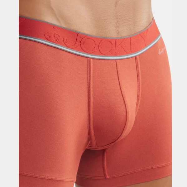 Jockey HG16 Tencel Micro Modal Elastane Stretch Solid Trunk (Cinnabar) - Image 2