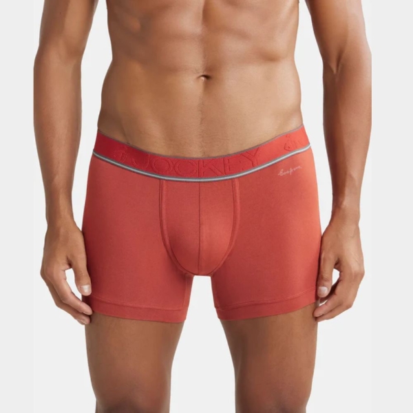Jockey HG16 Tencel Micro Modal Elastane Stretch Solid Trunk (Cinnabar)