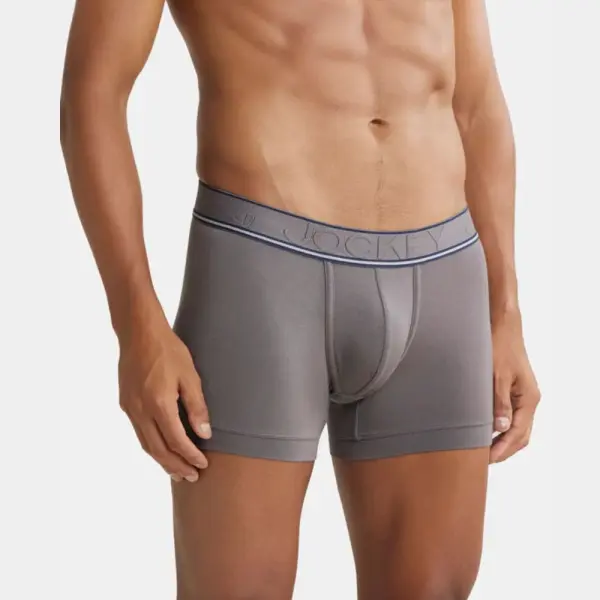Jockey HG16 Tencel Micro Modal Elastane Stretch Solid Trunk (Gunmetal) - Image 5