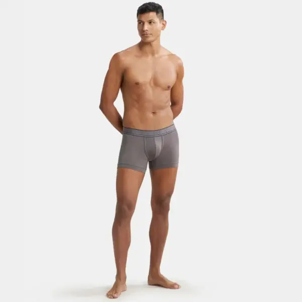 Jockey HG16 Tencel Micro Modal Elastane Stretch Solid Trunk (Gunmetal) - Image 3