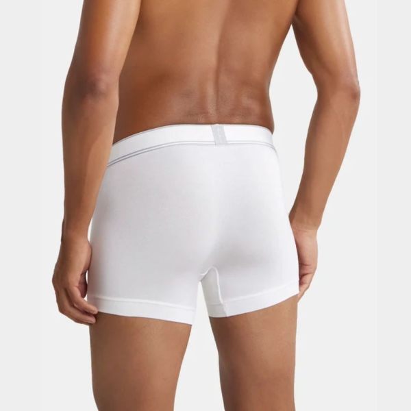 Jockey HG16 Tencel Micro Modal Elastane Stretch Solid Trunk (White) - Image 5