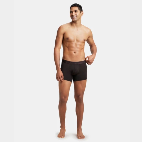 Jockey IC25 Tencel Micro Modal Cotton Elastane Stretch Solid Trunk (Brown Stripes) - Image 4