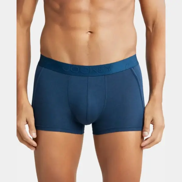 Jockey IC25 Tencel Micro Modal Cotton Elastane Stretch Solid Trunk (Petrol)