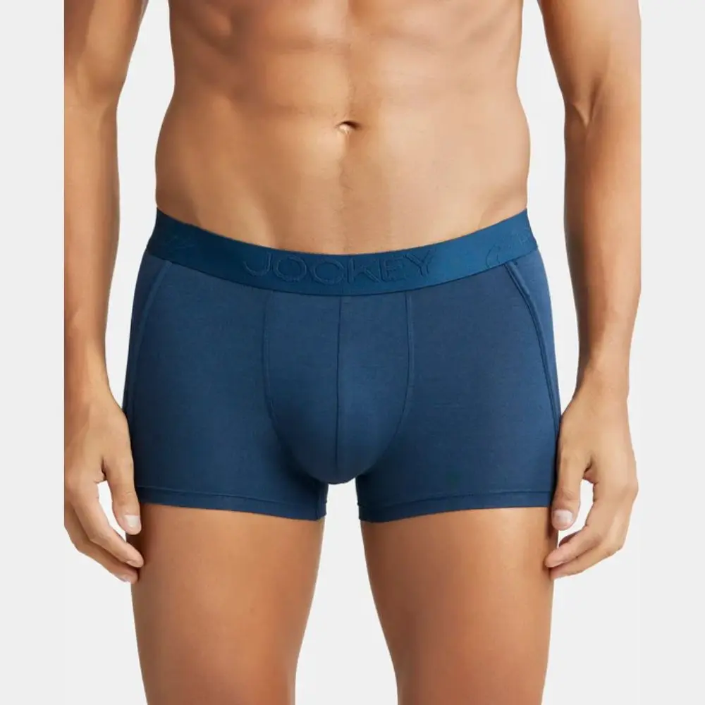 Jockey IC25 Tencel Micro Modal Cotton Elastane Stretch Solid Trunk (Petrol)