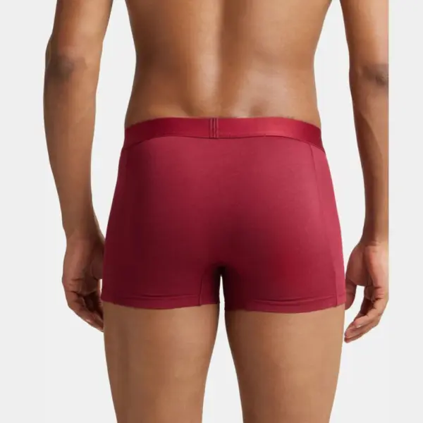 Jockey IC25 Tencel Micro Modal Cotton Elastane Stretch Solid Trunk (Red Pepper) - Image 5