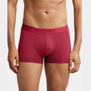 Jockey IC25 Tencel Micro Modal Cotton Elastane Stretch Solid Trunk (Red Pepper)