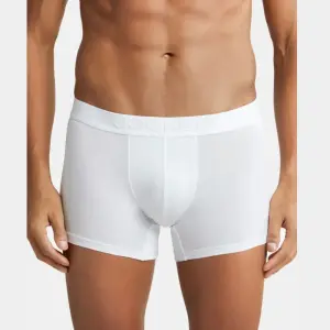 Jockey IC25 Tencel Micro Modal Cotton Elastane Stretch Solid Trunk (White)