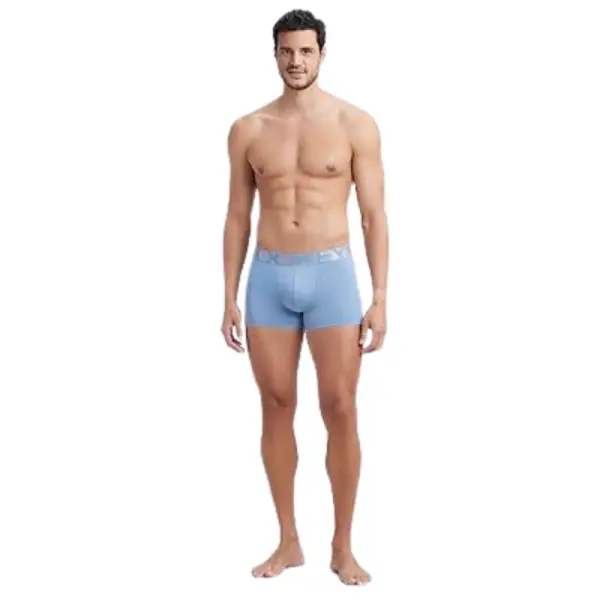 Jockey IC28 Men Tactel Microfiber Elastane Stretch Solid Trunk (Blue Shadow) - Image 2