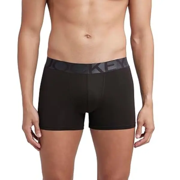 Jockey IC28 Men Tactel Microfiber Elastane Stretch Solid Trunk (Brown)