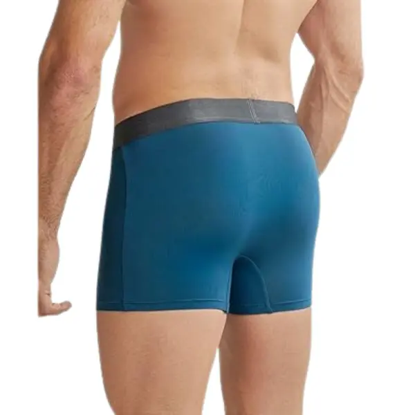 Jockey IC28 Men Tactel Microfiber Elastane Stretch Solid Trunk (Legion Blue) - Image 4