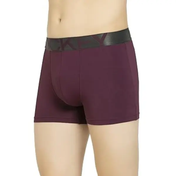Jockey IC28 Men Tactel Microfiber Elastane Stretch Solid Trunk (Potent Purple) - Image 4