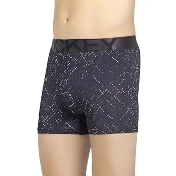 Jockey IC30 Printed Nylon Elasticated Men Trunks (Celestial Blue Printed) - Image 5