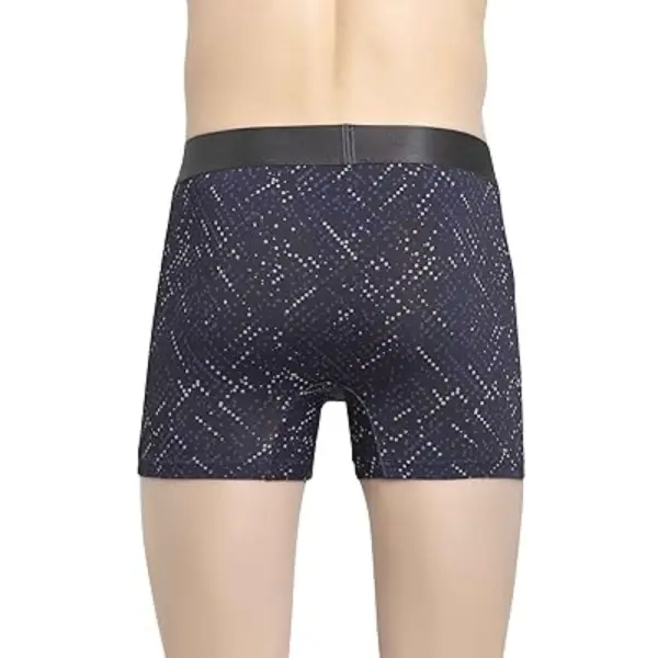Jockey IC30 Printed Nylon Elasticated Men Trunks (Celestial Blue Printed) - Image 4