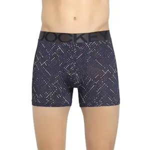 Jockey IC30 Printed Nylon Elasticated Men Trunks (Celestial Blue Printed)