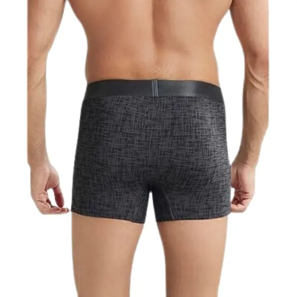 Jockey IC30 Printed Nylon Elasticated Men Trunks (Ebony Grey) - Image 3