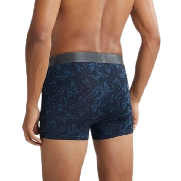 Jockey IC30 Printed Nylon Elasticated Men Trunks (Petrol Base Printed) - Image 3