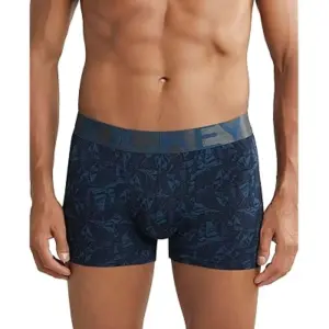 Jockey IC30 Printed Nylon Elasticated Men Trunks (Petrol Base Printed)