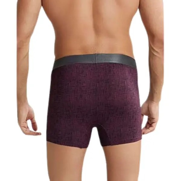 Jockey IC30 Printed Nylon Elasticated Men Trunks (Potent Purple Printed) - Image 4