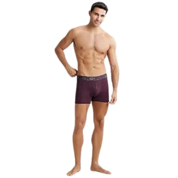 Jockey IC30 Printed Nylon Elasticated Men Trunks (Potent Purple Printed) - Image 3