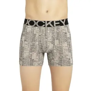 Jockey IC30 Printed Nylon Elasticated Men Trunks (String Base Print08)