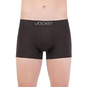 Jockey IC32 Men's Supima Cotton Elastane Stretch Solid Trunk (Brown)
