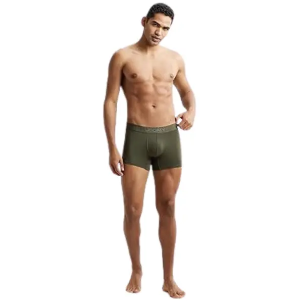 Jockey IC32 Men's Supima Cotton Elastane Stretch Solid Trunk (Forest Night) - Image 3