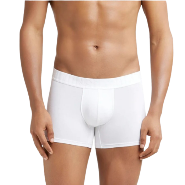 Jockey IC32 Men's Supima Cotton Elastane Stretch Solid Trunk (White)