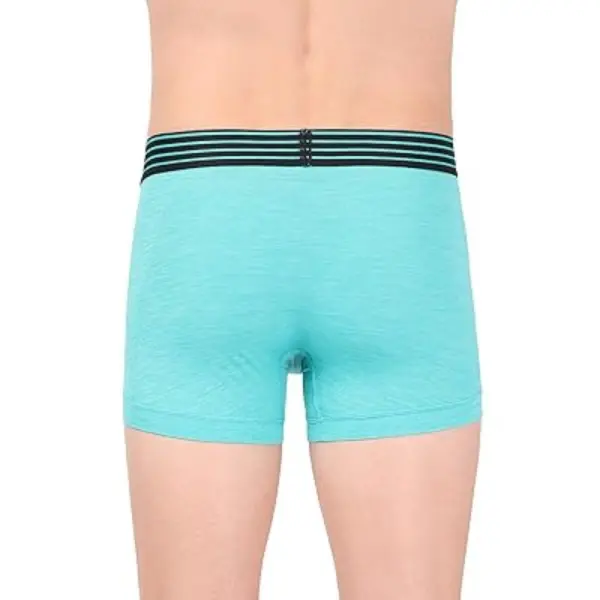 Jockey MM05 Men's Microfiber Mesh Elastane Stretch Sport Trunk (Caribbean Turquoise) - Image 4