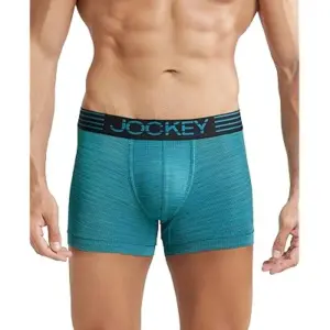 Jockey MM05 Men's Microfiber Mesh Elastane Stretch Sport Trunk (Ocean Depth)