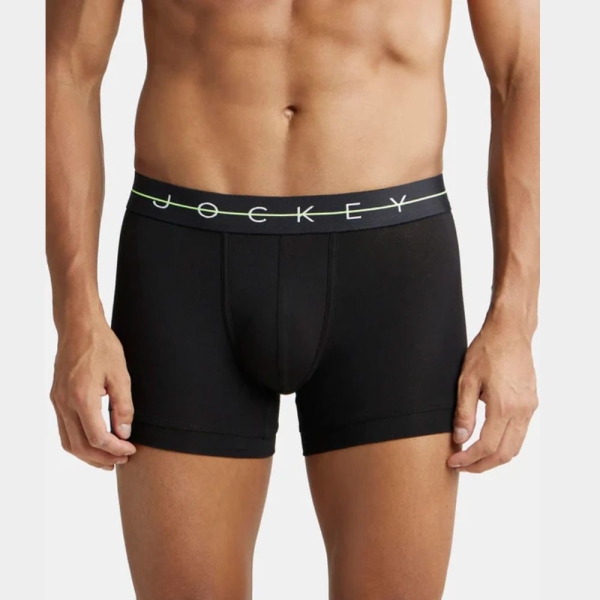 Jockey NY16 Super Combed Cotton Elastane Stretch Solid Trunk (Pack of 2) - Image 5