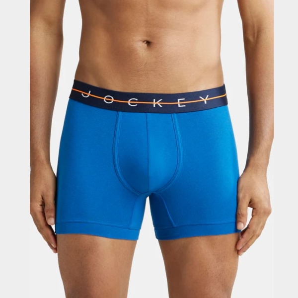 Jockey NY16 Super Combed Cotton Elastane Stretch Solid Trunk (Pack of 2) - Image 3