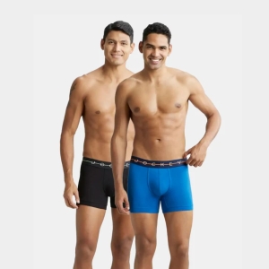 Jockey NY16 Super Combed Cotton Elastane Stretch Solid Trunk (Pack of 2)