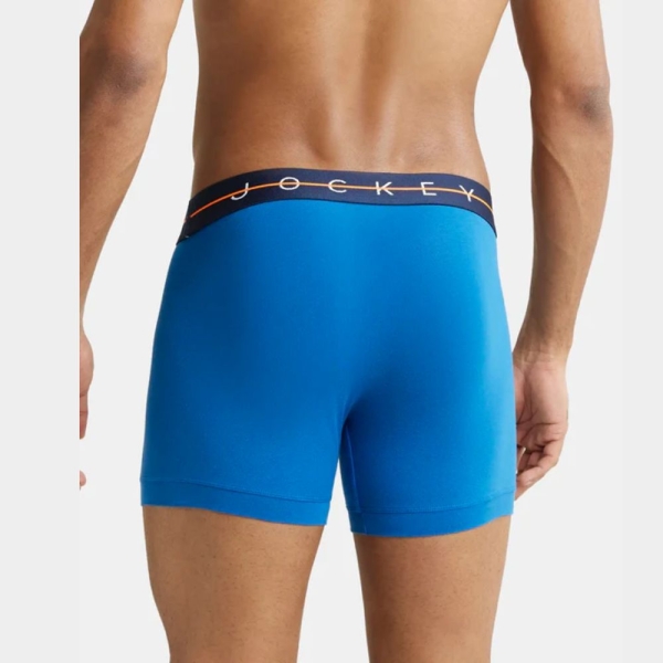 Jockey NY16 Super Combed Cotton Elastane Stretch Solid Trunk (Pack of 2) - Image 2