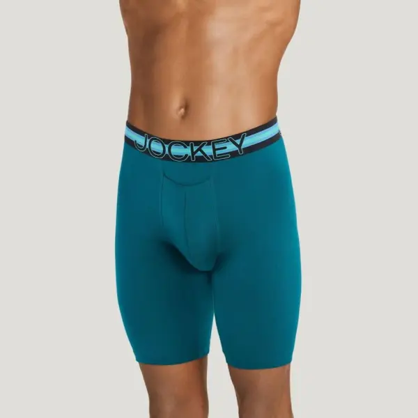 Jockey Sport Stability Pouch Microfiber 11" Quad Short (Deep Lagoon)