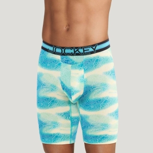 Jockey Sport Stability Pouch Microfiber 11" Quad Short (Smoky Mountain Haze)